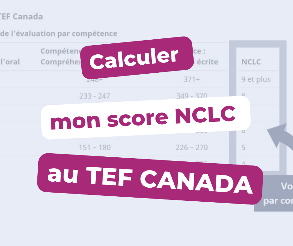Score nclc suffisant ou pas calculateur